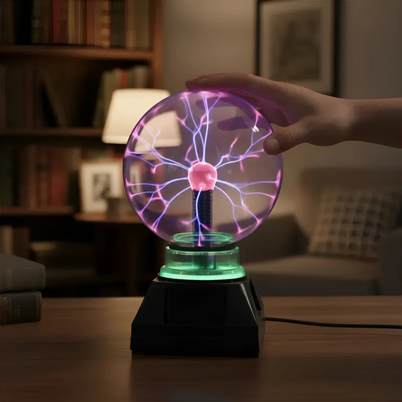 Abajur Globo de Plasma Light Bola Cristal Mesa Touch Magica 20 cm 110V 220V