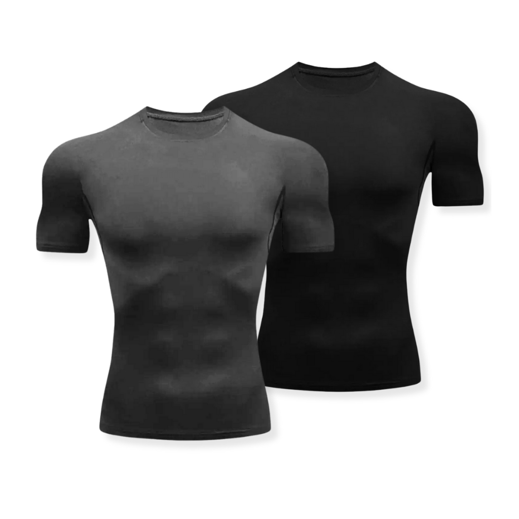 Kit 2 Camisas Compressão Masculina Dry Fit Treino Academia Manga Curta Fitness