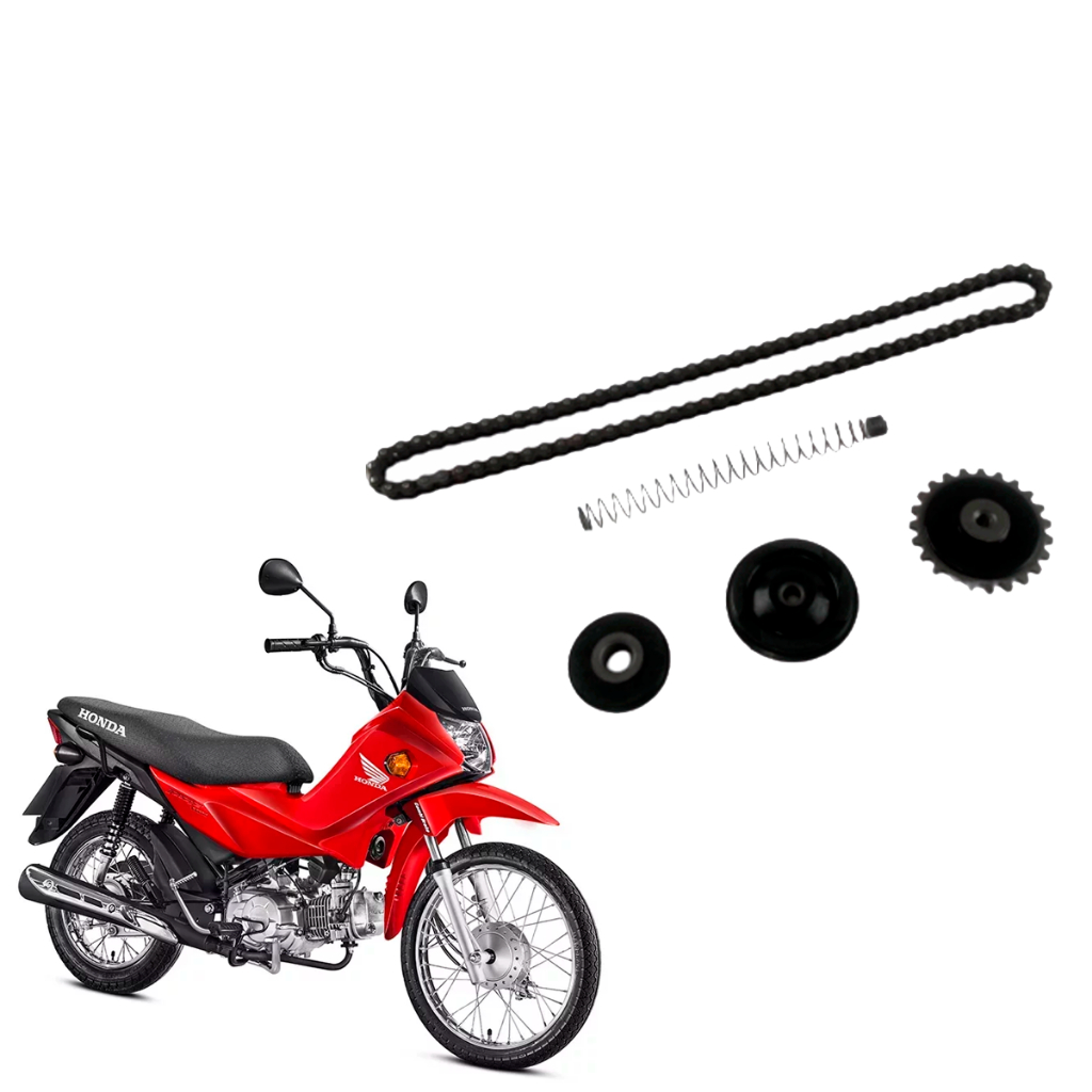 Kit Tensor Corrente De Comando Mola Compativel Pop 110i