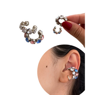 Piercing fake em zircônia com banho