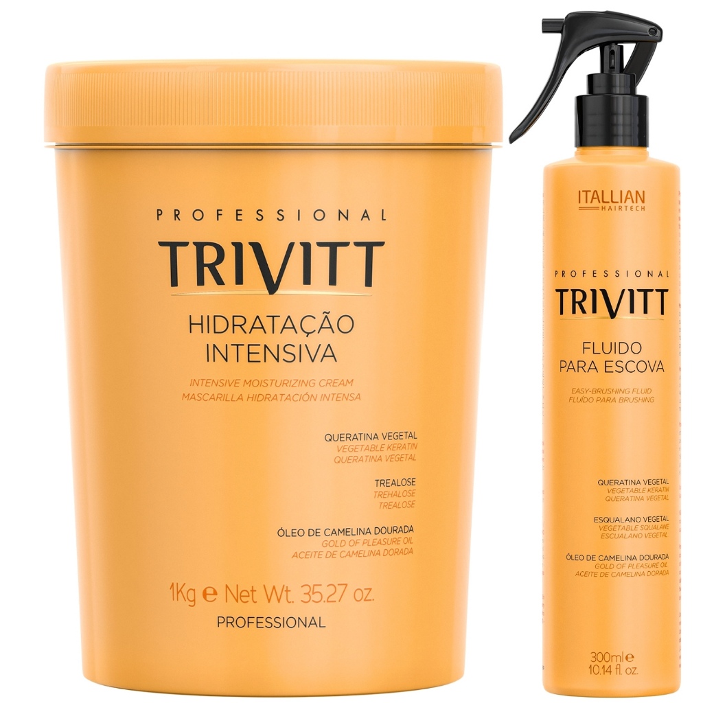 Hidratação Intensiva Trivitt 1kg + Fluido Para Escova em Oferta na Shopee