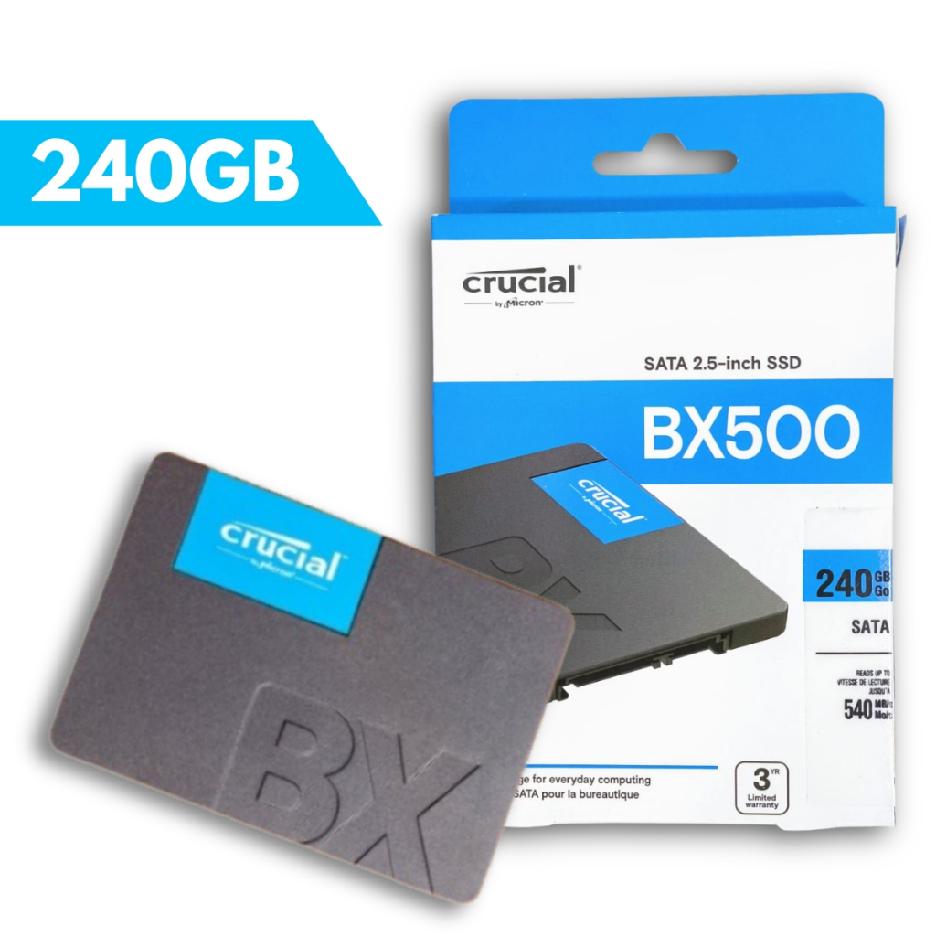 Hd Ssd 240Gb Crucial Bx500 2.5'' SATA 3 6Gb/s