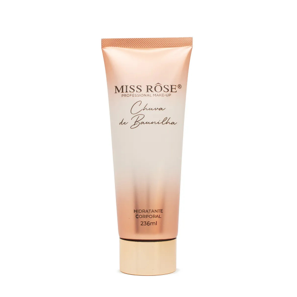 Creme Hidratante Corporal Chuva de Baunilha Miss Rose 236ml Professional Make-up