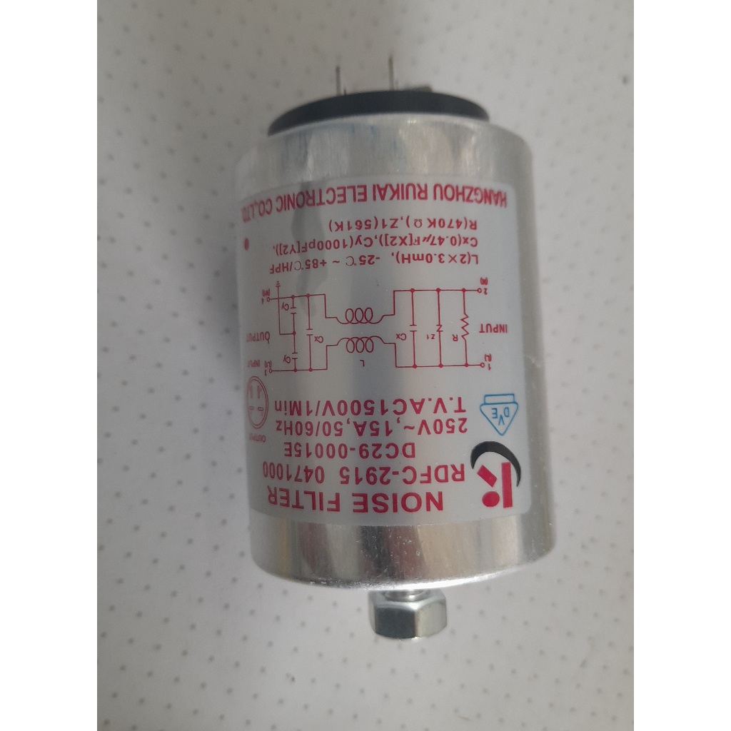 Filtro De Linha Lava Seca Samsung Dc29-00015 15a 250vac WD103 WD106 WD856 WD8854