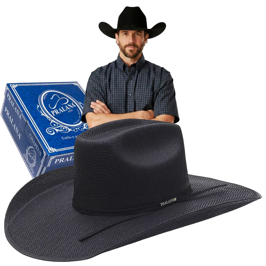 Chapéu Pralana Cross Cotton Country Sertanejo Aba 12