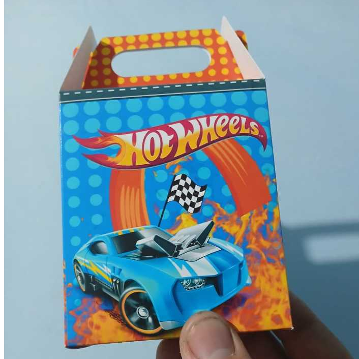 Caixa Maleta Hotwheels   -  kit festa de aniversário - PEGUE E MONTE  / LEMBRACINHA PERSONALIZADA kit