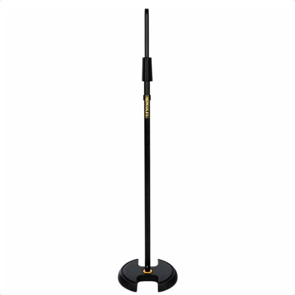 Imagem Suporte de Microfone Hércules MS202B Reto com Base Pesada e Ajuste de Altura