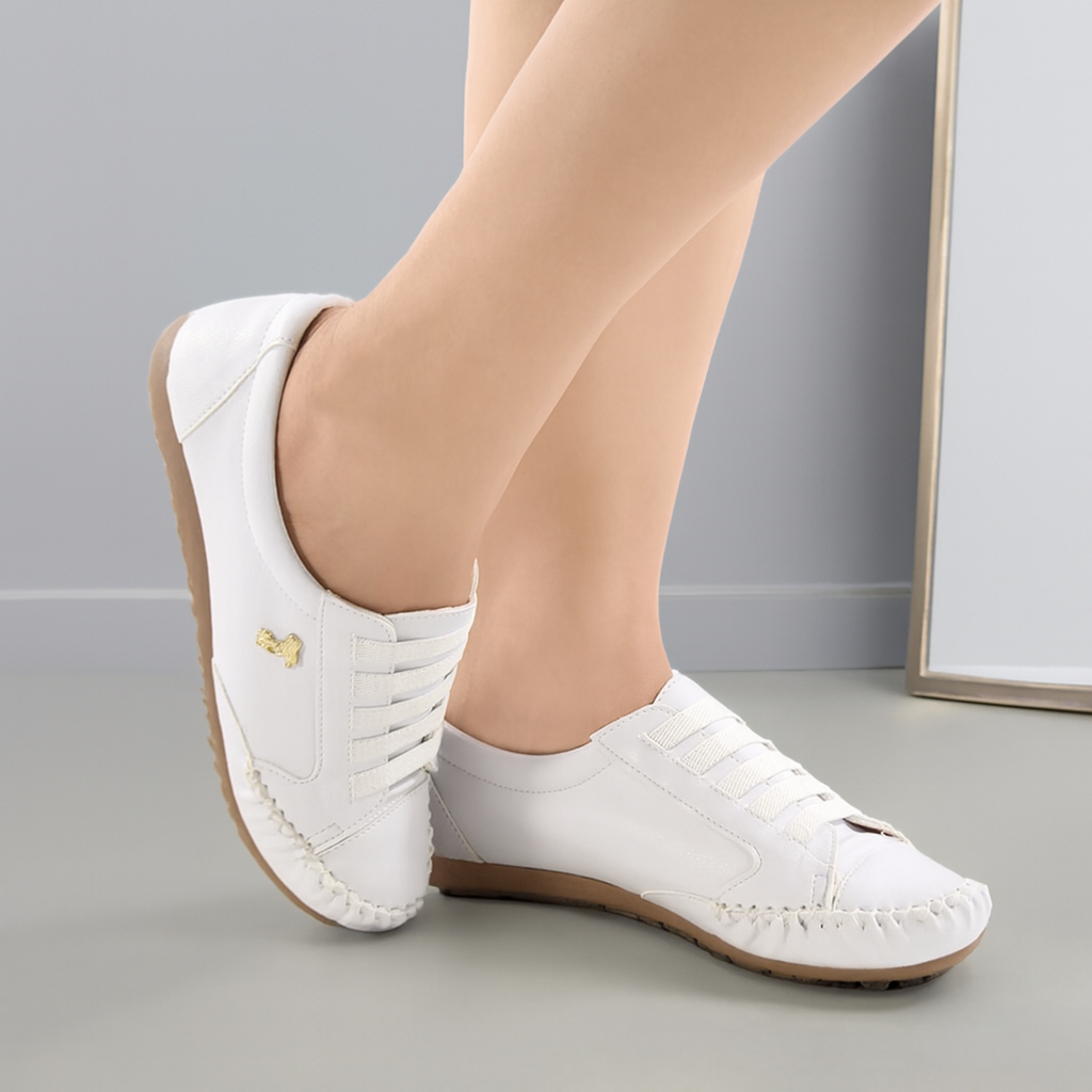 Tenis Feminino Mocatenis Mocassim Ecologico Confort Academia Casual