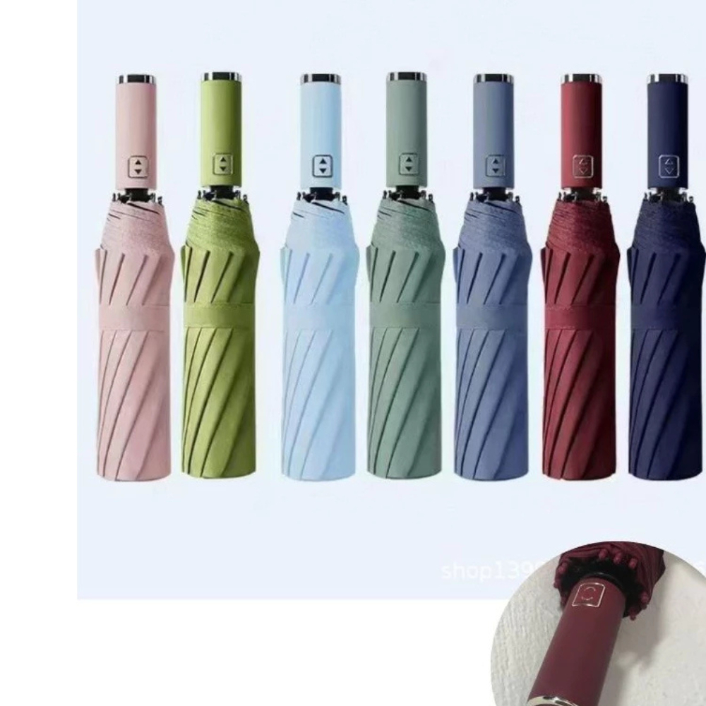 Guarda-chuva Dobrável automático protetor solar anti-ultravioleta Guarda-chuva guarda-sol