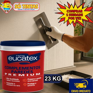 Textura Riscada Premium Eucatex 23kg 15L Branco Lavável, Acabamento Decorativo Rústico e Resistência em Oferta na Shopee