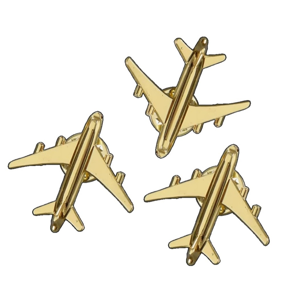 Pin Botton Broche Avião Aviação Piloto Comissário - 3un