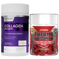 Colágeno Verisol Ácido Hialurônico Caps + Thermo Abdomen Bodyaction
