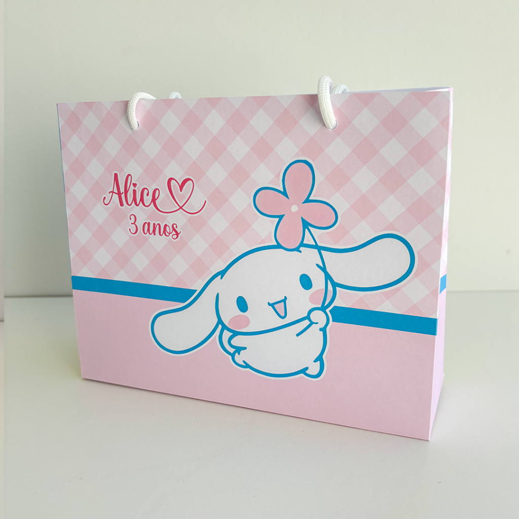 Sacolinha Sacola Personalizada | Chá de bebe | Lembrancinha Cinnamoroll