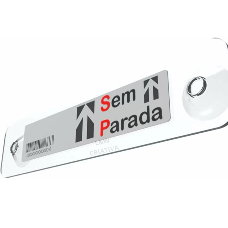 Suporte TAG Sem Parar, Suporte em Acrílico, Para-Brisa de Veículos tamanho P em Oferta na Shopee