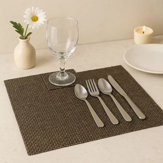 Jogo Americano de Mesa 8 Peças 4 Porta Copos + 4 Porta Pratos em PVC Elegante Moderno em Oferta na Shopee