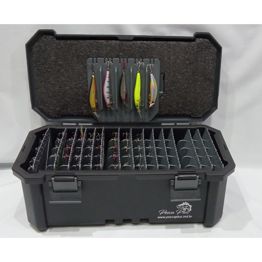 Caixa De Pesca Estojo Maleta Organizador Iscas Artificiais Capacidade de 80 Iscas em Oferta na Shopee