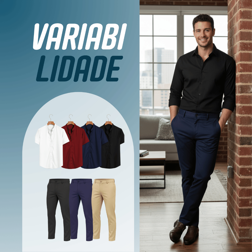 Calça Masculina Social Elastano Tecnológica Calça Branca Tech Masculina Calça Masculina Jeans Premium