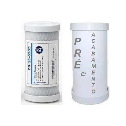Refil Vela Filtro Purificador Hoken Para Multi Smart Hydronix Cinza E Branco C/ Acabamento
