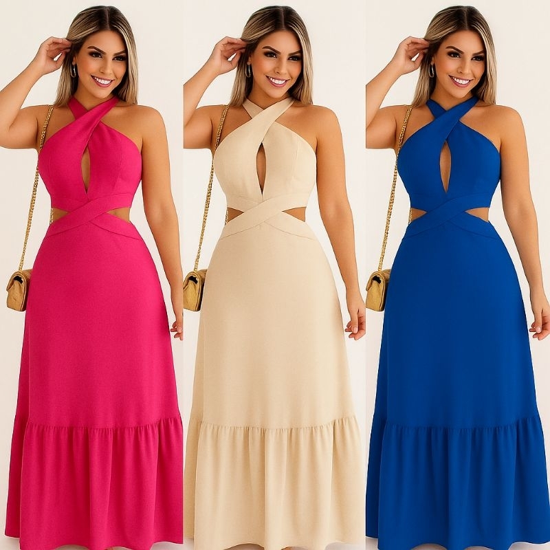 vestido longo feminino