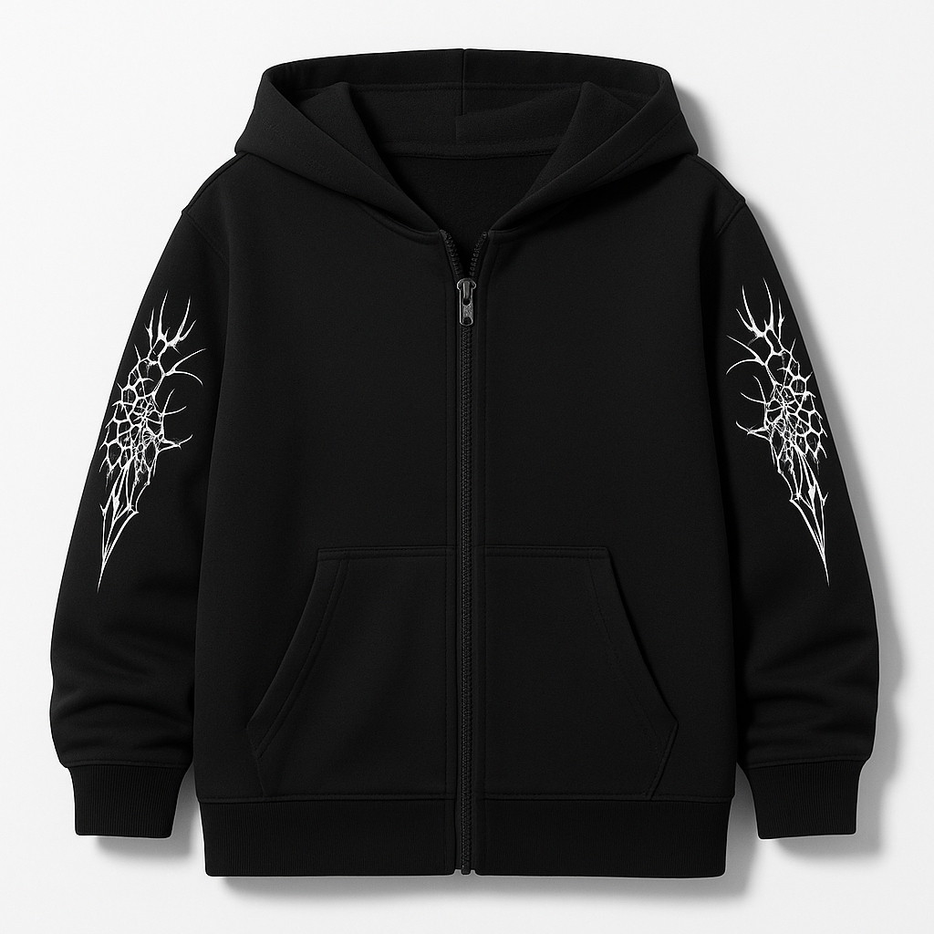 Moletom Zíper Unissex Estampa Gótico Casual Algodão Confortável em Oferta na Shopee