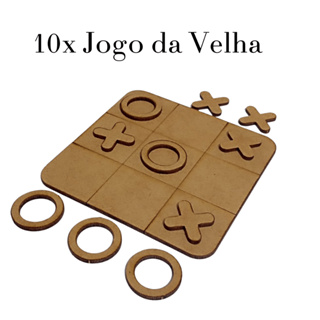 10 Jogos da Velha em MDF – Perfeitos para Lembrancinha Presentes de Festas e Aniversários em Oferta na Shopee