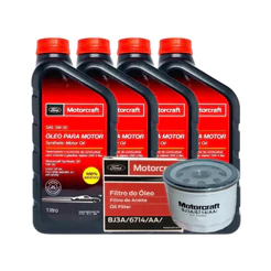 Kit Oleo E Filtro De Oleo Motorcraft Original Ford Ka Fiesta Focus Ecosport