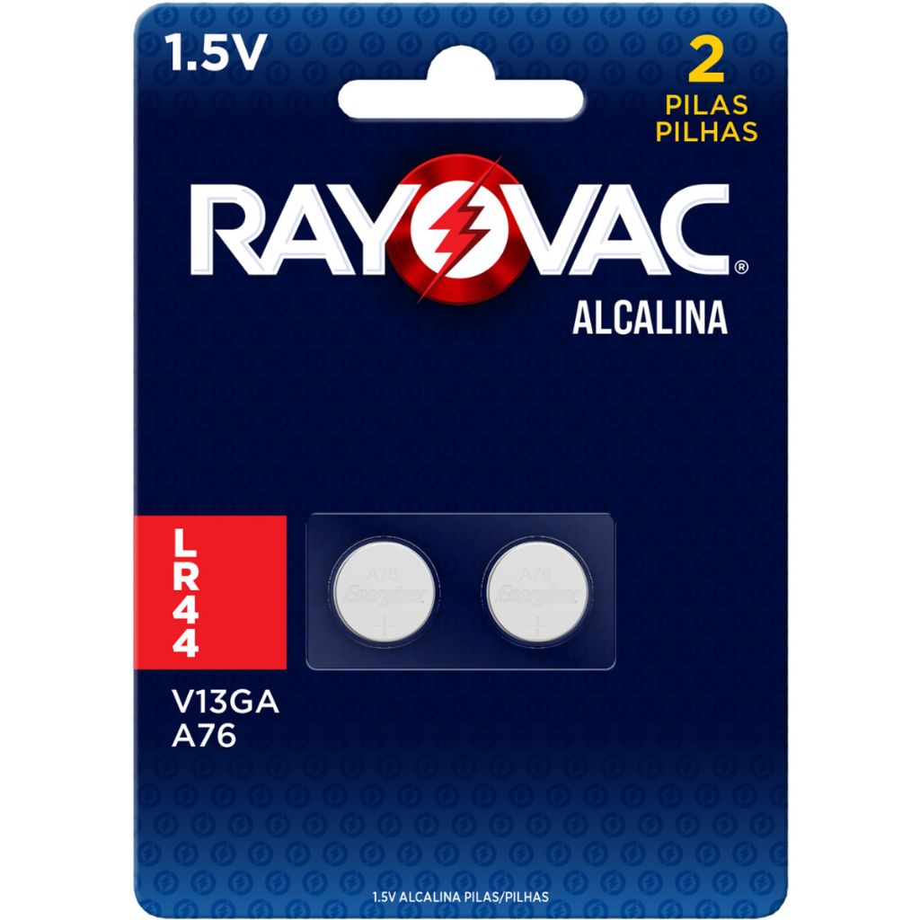 Pilha Eletronica Bateria 02 Und Rayovac Lr44 Dura V13ga