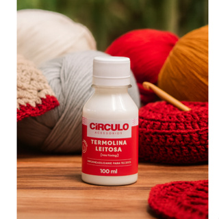 Termolina Leitosa 100ml Círculo - cola impermeabilizante tecido - cola para crochê endurecer em Oferta na Shopee