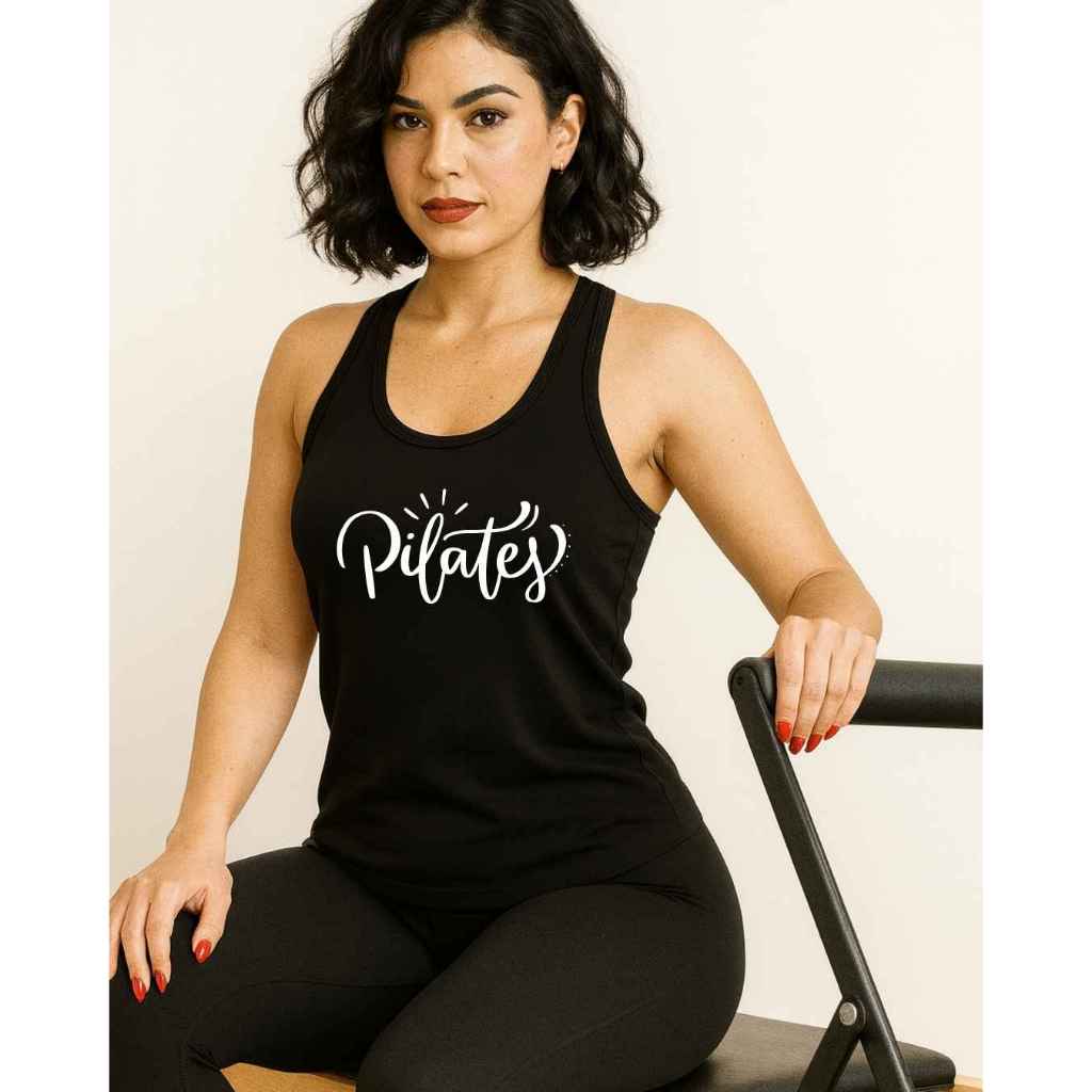 Regata Dry Fit Pilates Uv50 Anti Suor Tecido Maleável Atividade Física em Oferta na Shopee