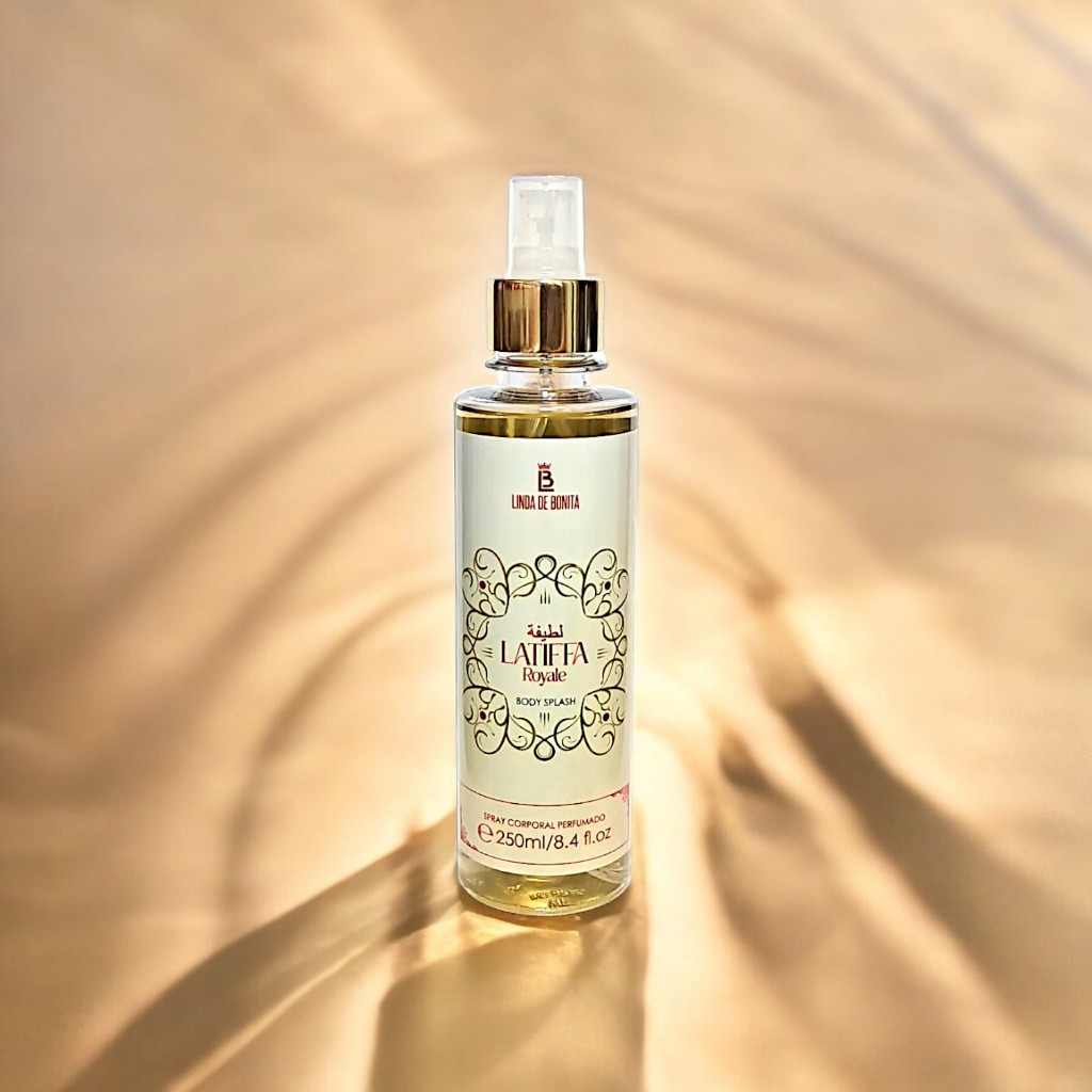 Body Splash Latiffa Royale Linda de Bonita 250ml – Feminino, Floral Oriental Suave e Elegante