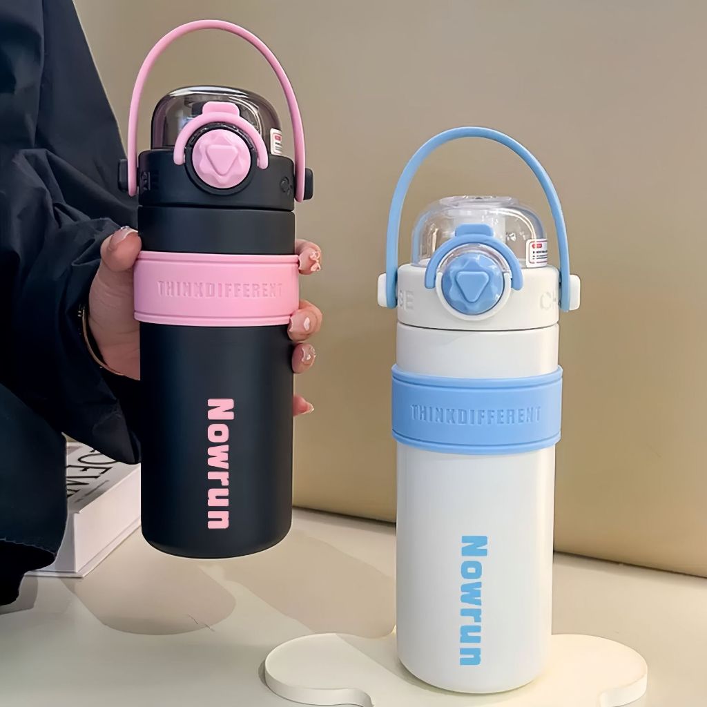 Garrafa Térmica 600ml Inox 316 com Tampa  – Ideal para Uso Adulto e Infantil