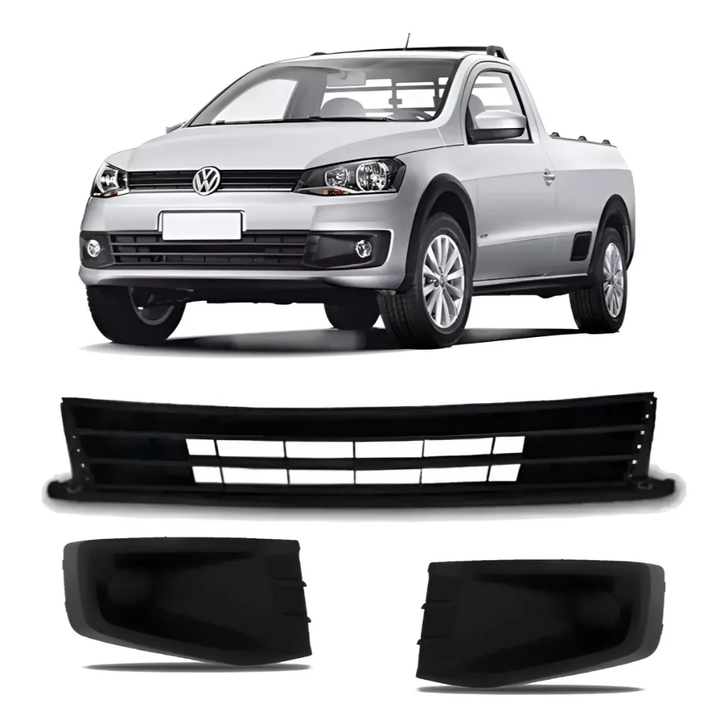 Kit Grade Parachoque Gol Track Saveiro G6 2013 2014 15 2016 Sem Furo em Oferta na Shopee