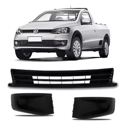 Kit Grade Parachoque Gol Track Saveiro G6 2013 2014 15 2016 Sem Furo