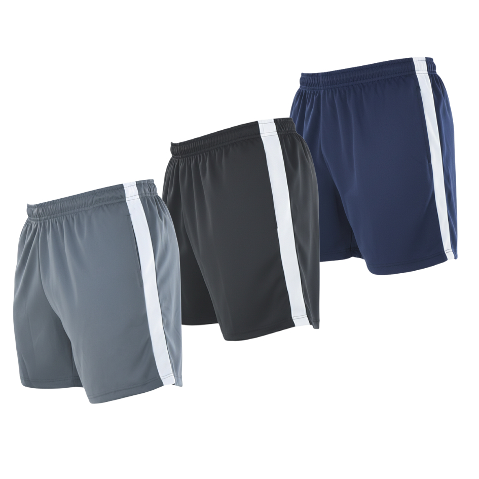 Kit 3 Bermuda Masculina Fit para Atividade Física e Academia Fit Wave