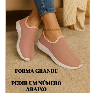 Tênis Feminino Calce Fácil Confortável Envio Imediato em Oferta na Shopee