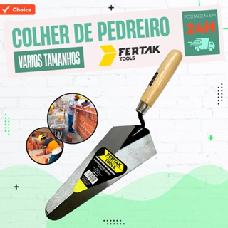 Colher de Pedreiro Tamanhos 6" | 7" | 8" | 9" | 10" - Fertak em Oferta na Shopee