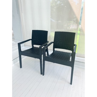 Kit 2 Cadeiras Com Braço Milano Rattan Fibra Sintética Área Externa Piscina em Oferta na Shopee