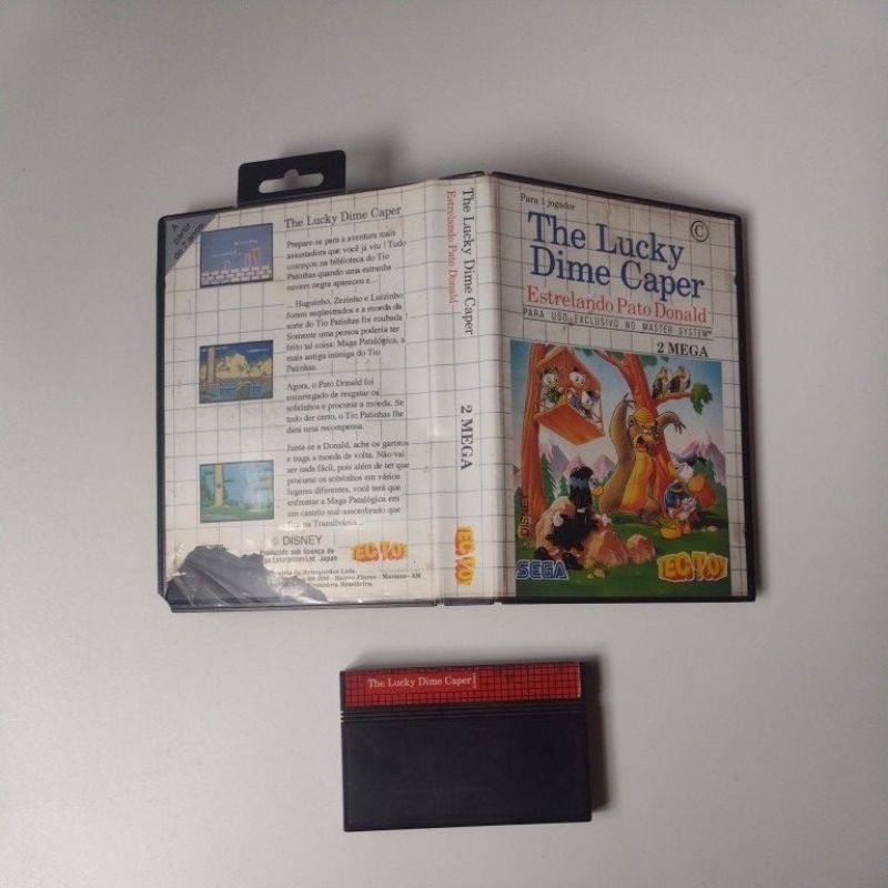 Fita The Lucky Dime Caper - Jogo Master System