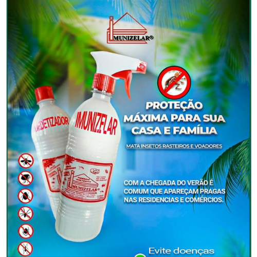 Poderoso Imunizelar Exterminador de Insetos - Formiga, Cupim, Mosquitos, Carrapato, Lagartixa em Oferta na Shopee
