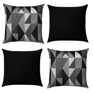 04 Almofadas Cheias Estampadas Modernas Decorativas 50x50 Lançamento Novidade Com Refil Floco Espuma em Oferta na Shopee