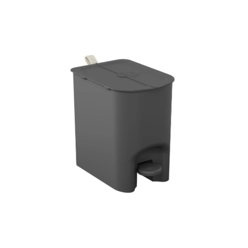 Lixeira De Abertura Borboleta Com Pedal E Alça 6 Litros Para Bancada Cozinha Banheiro Escritorio Clean Resitente Coza em Oferta na Shopee
