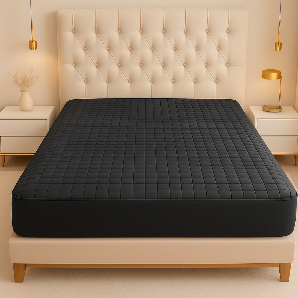 Protetor Impermeavel de Colchão King Capa Lençol com Elastico em Toda Volta Matelado Ultrassônico Para Cama Grande