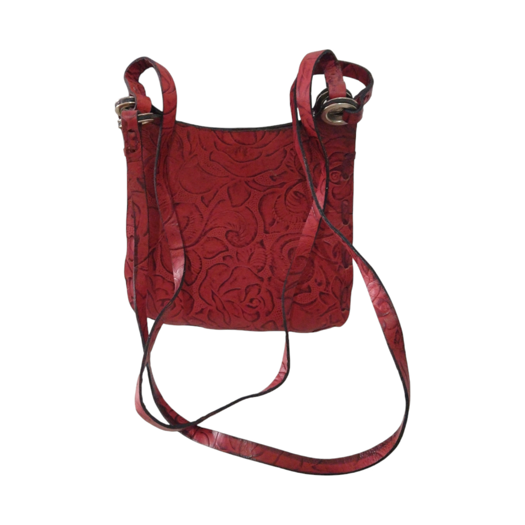 Bolsa pequena em couro legítimo vermelha