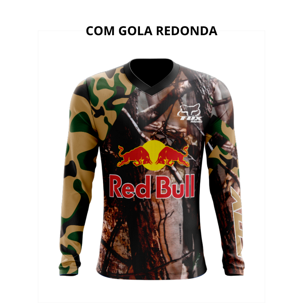 Camiseta Camuflada 13 Dry Fit Manga Longa Proteção UV50+ - Pesca, Motocross, Paintball, Tática, Trilha, Motociclista