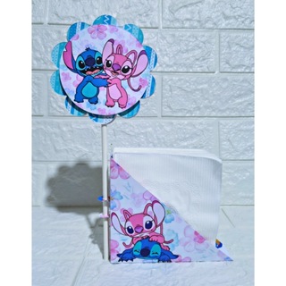 Centro de mesa Porta guardanapo Personalizado Stith e Angel em Oferta na Shopee