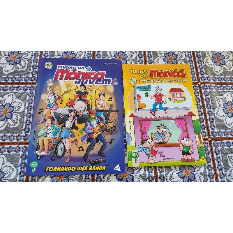 Kit gibis revista turma da Monica jovem