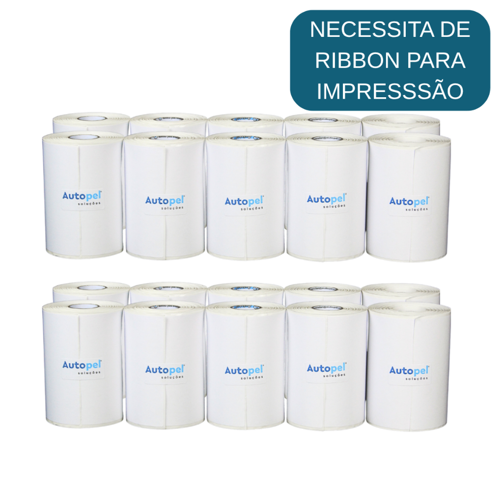 Etiqueta Papel Couche 10x15 100x150 Envio Correios Autopel em Oferta na Shopee