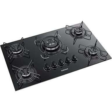 Cooktop Itatiaia Essencial 5 Bocas Mesa Vidro Preto Bivolt 127/220V