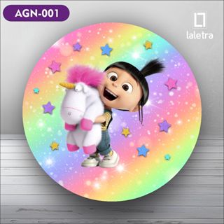 Capa Painel Redondo de Festa Veste Fácil Sublimados Tema Agnes Decoração Exclusiva. em Oferta na Shopee