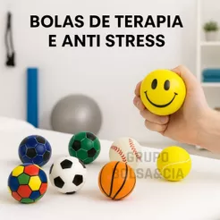 Bola Fisioterapia Reabilitação Anti Stress Exercitadora De Mão